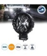 GloboStar® 85438 Vehicle & JEEP Work Lights - Φώτα Εργασίας για Οχήματα και JEEP με X Light DRL & Φλας LED High Power 45W DC 9-36V Αδιάβροχo IP67 Πορτοκαλί & Ψυχρό Λευκό 6000K M17 x Π8 x Υ21cm